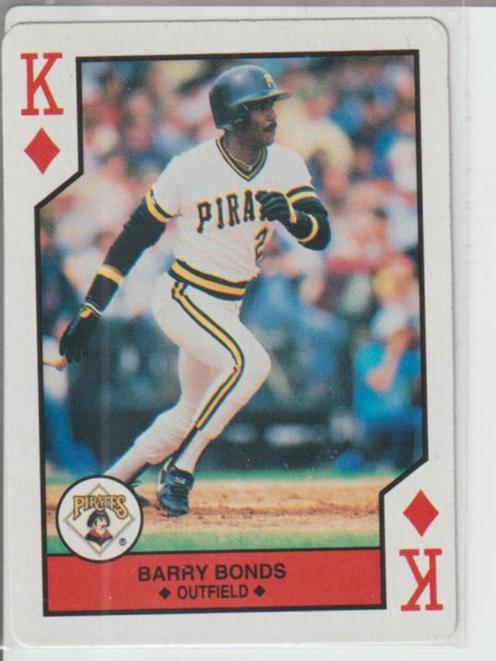 Barry Bonds 1990 Major League All-Stars Playing Card-Pittsburgh Pirates